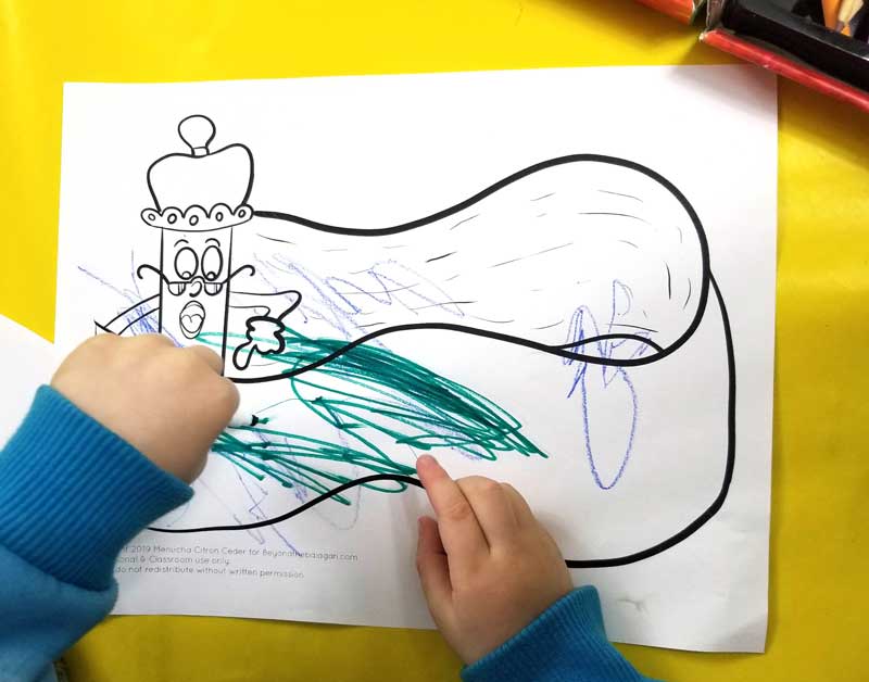 Purim coloring pages for kids