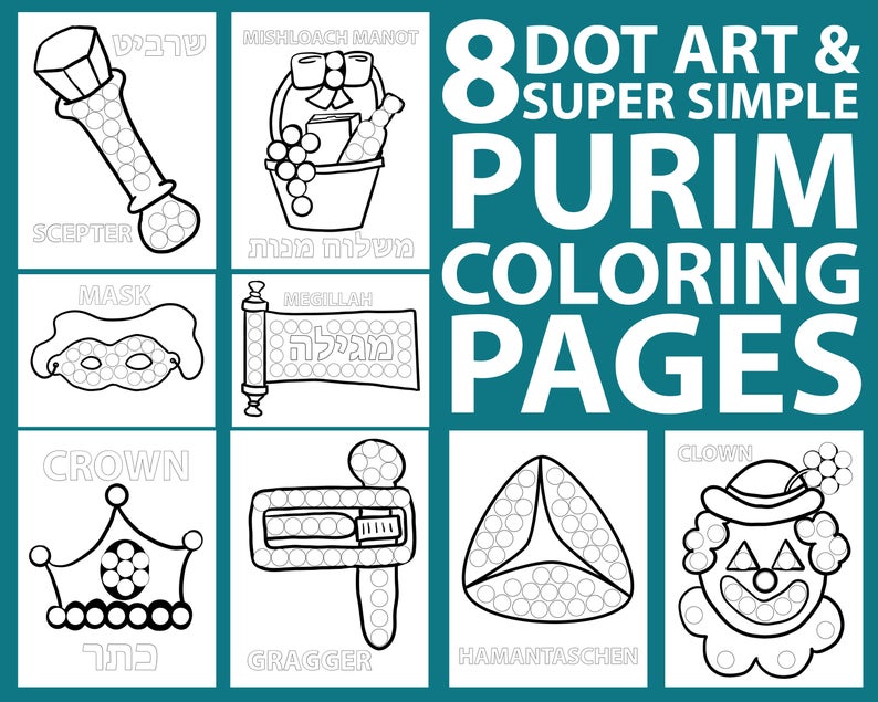 Downloadable purim colouring sheets and activity pages your children will enjoy