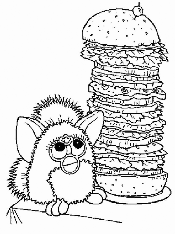 Hamburger coloring pages