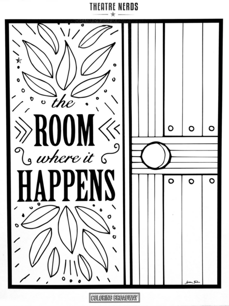 Hamilton inspired coloring pages