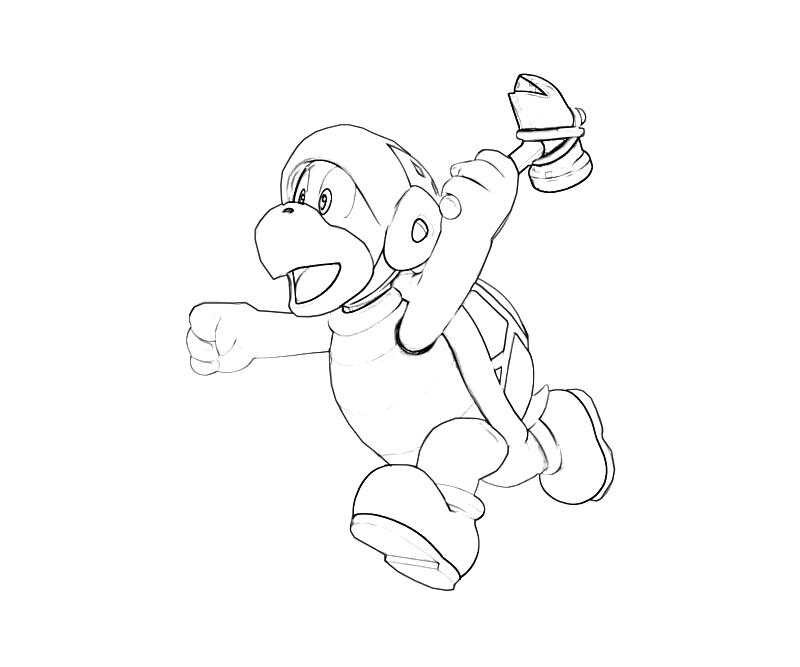 Hammer bro attack mario