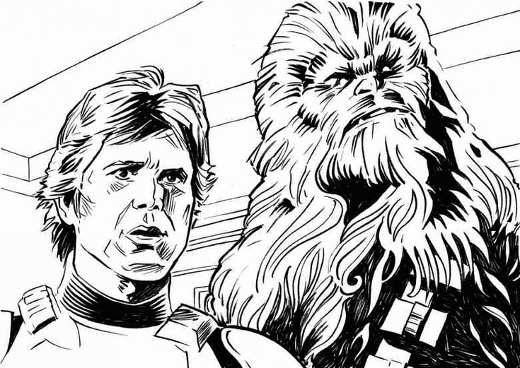 Han solo coloring pages