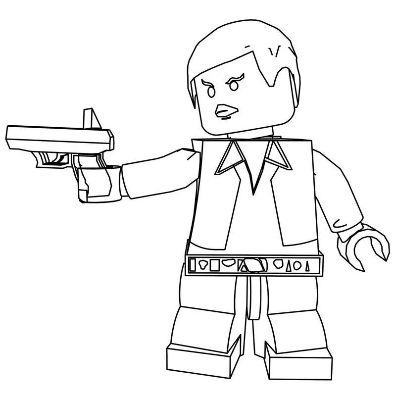 Han solo coloring pages
