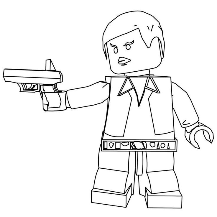 Han solo coloring pages