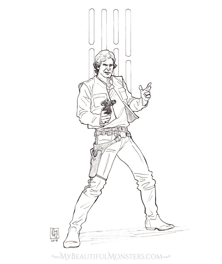 Han solo by mybeautifulmonsters on