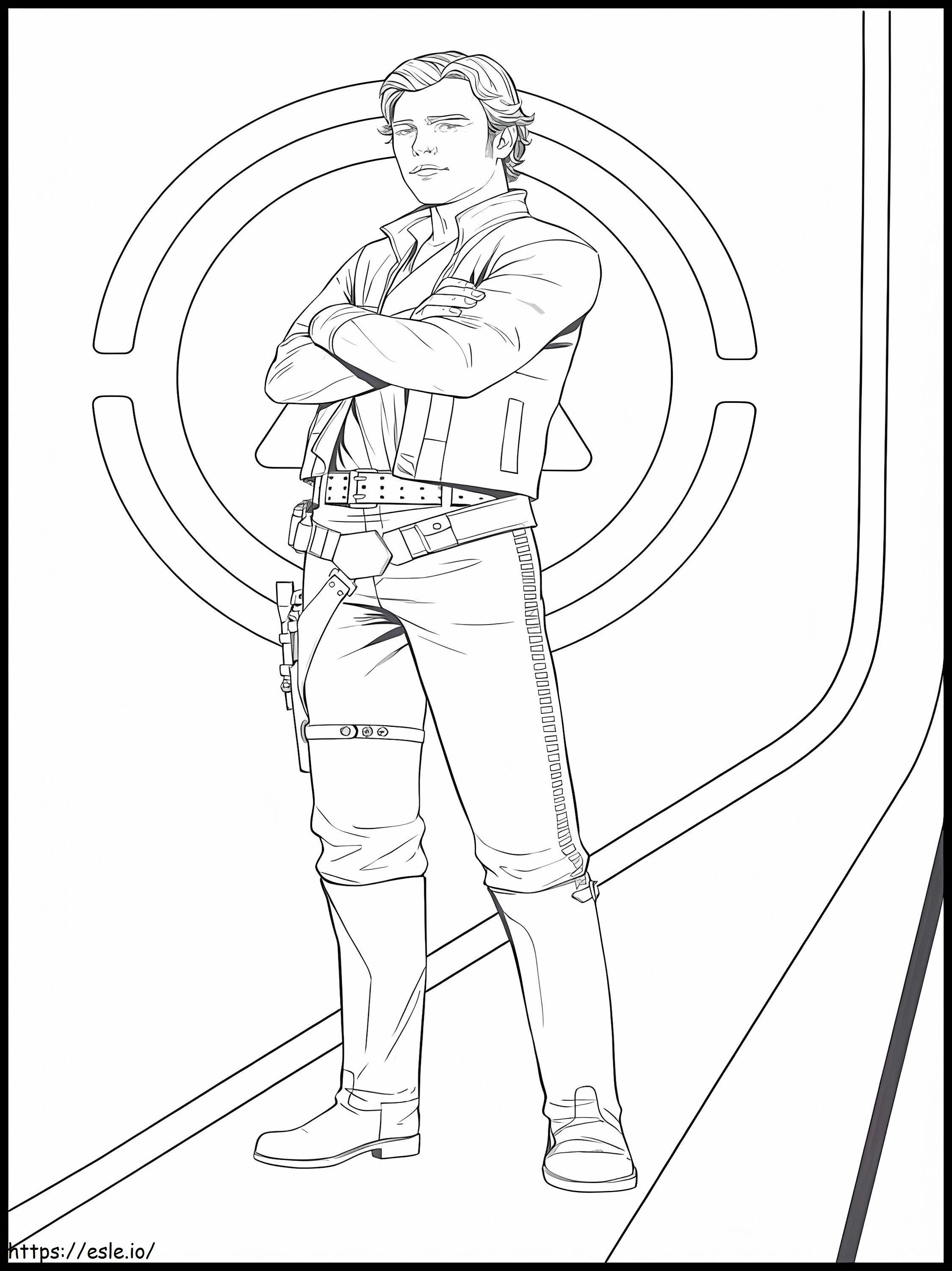 Han solo coloring page