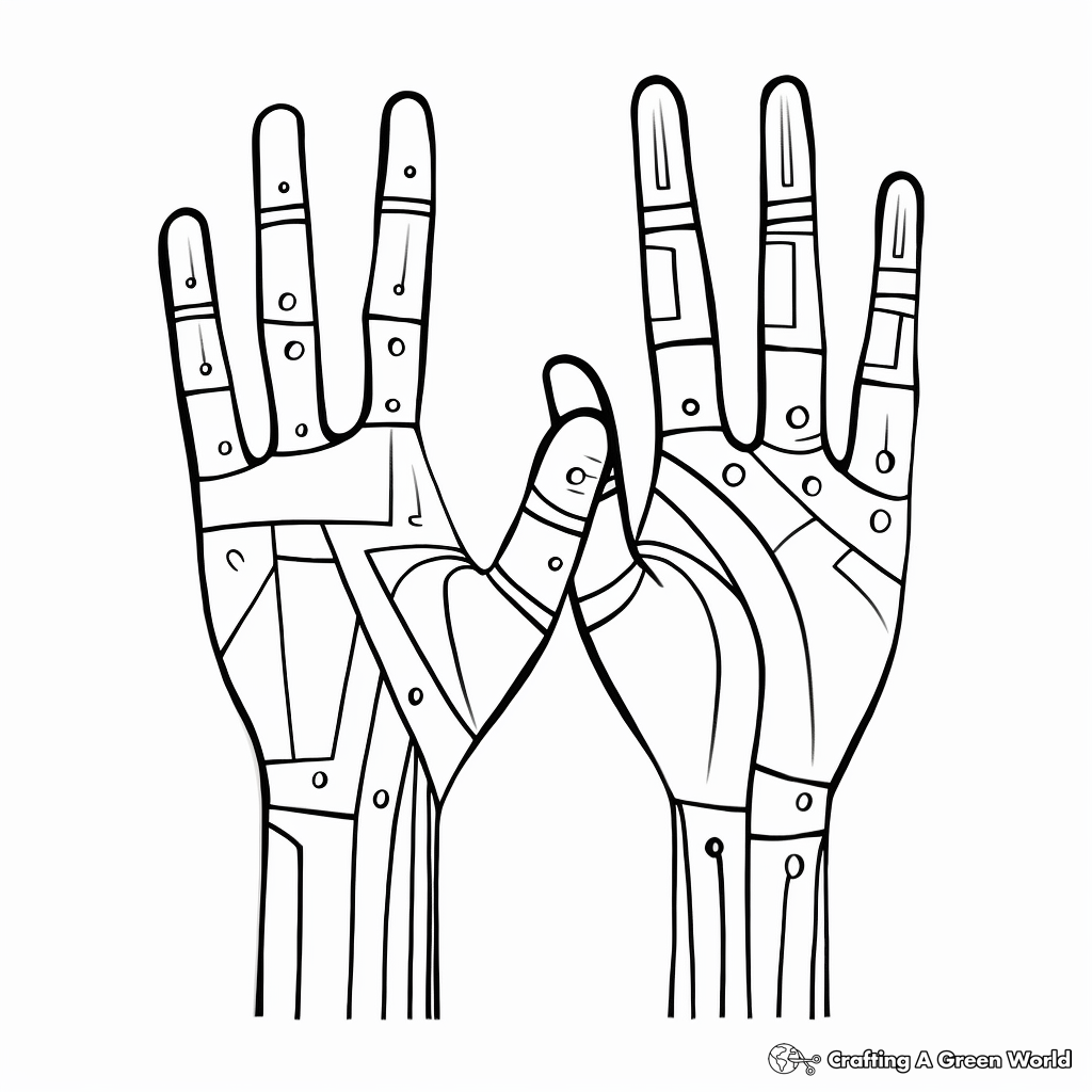 Hand coloring pages