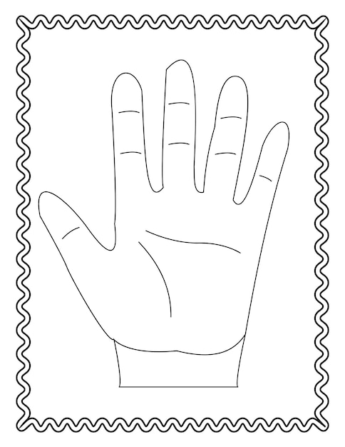 Premium vector kids and toddler hand drawing coloring pages
