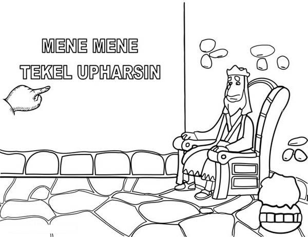 Daniel and the handwriting on the wall coloring pages bible coloring pages coloring pages printables free kids