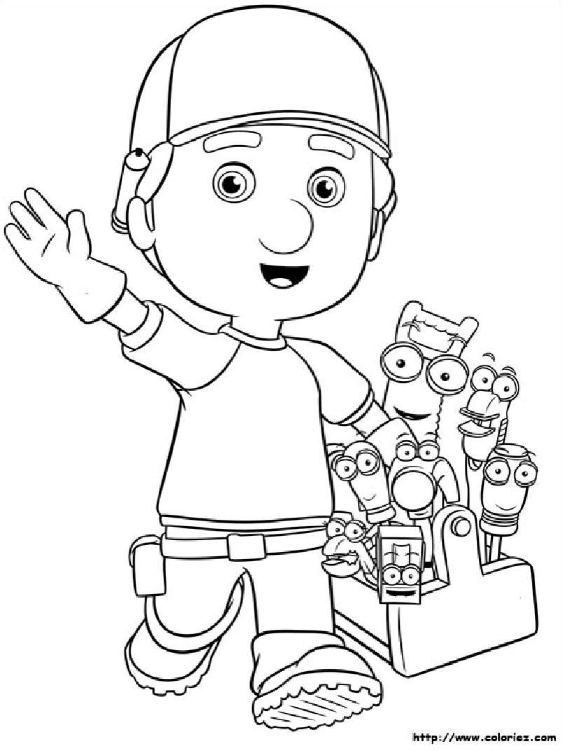 Image of many and its tools to print and color