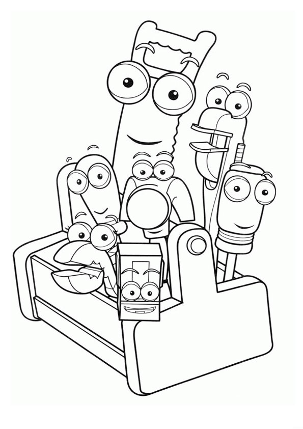 Coloring pages handy manny coloring page