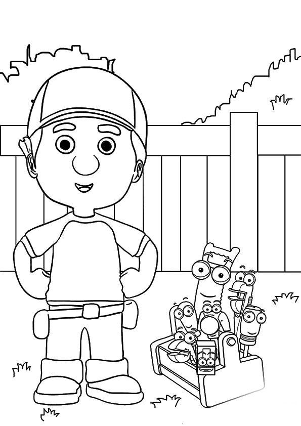 A handy manny and friends takg colorg pages colorg pages handy manny onle colorg pages