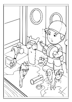 Printable handy manny coloring pages hours of fun and imaginative play for kids