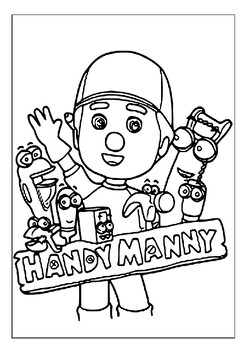 Printable handy manny coloring pages collection sheetrock hills adventures