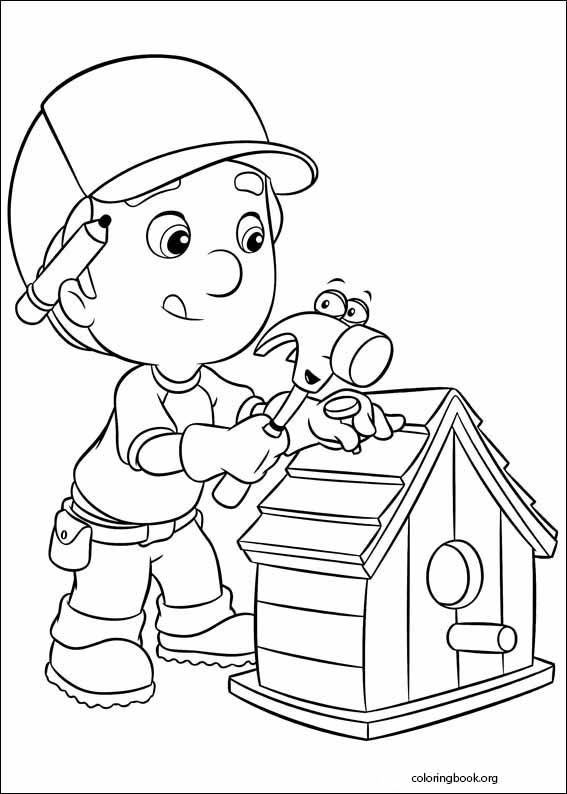 Handy manny coloring page