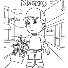 Top free printable handy manny coloring pages online