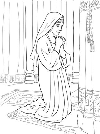 Hannah prays for a son coloring page supercoloring sunday school coloring pages bible coloring pages bible coloring