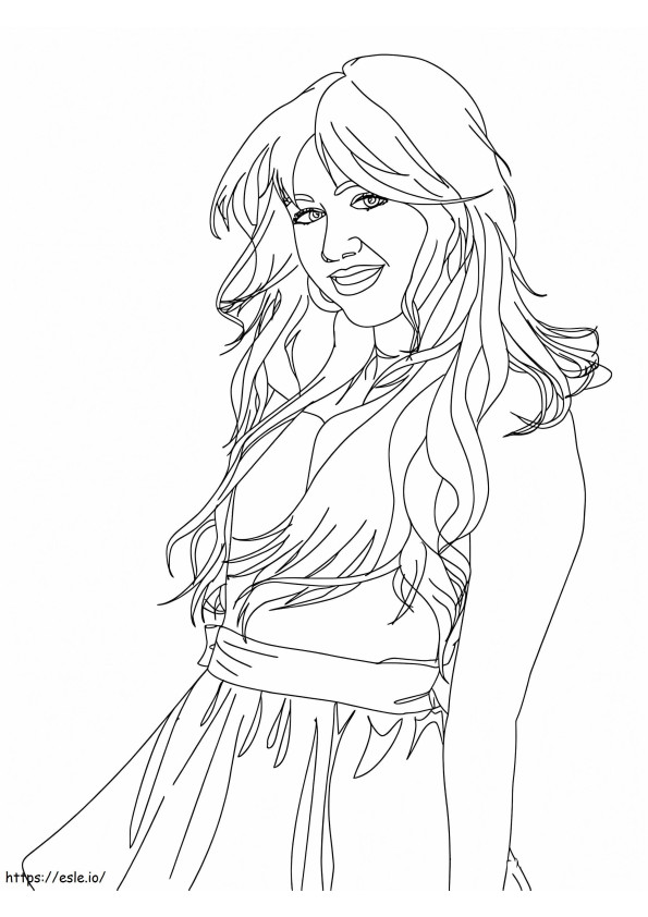 Hannah montana coloring coloring pages