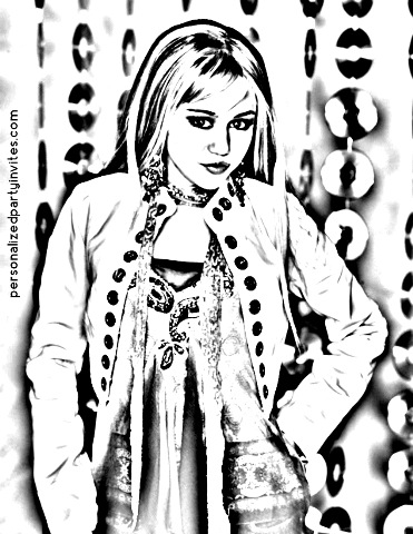 Hannah montana miley cyrus printable coloring pages sheets free