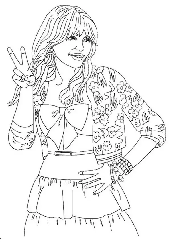 Hannah montana malvorlagen