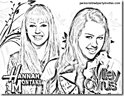 Hannah montana miley cyrus printable coloring pages sheets free
