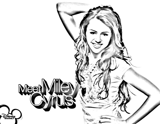 Hannah montana coloring pages archives