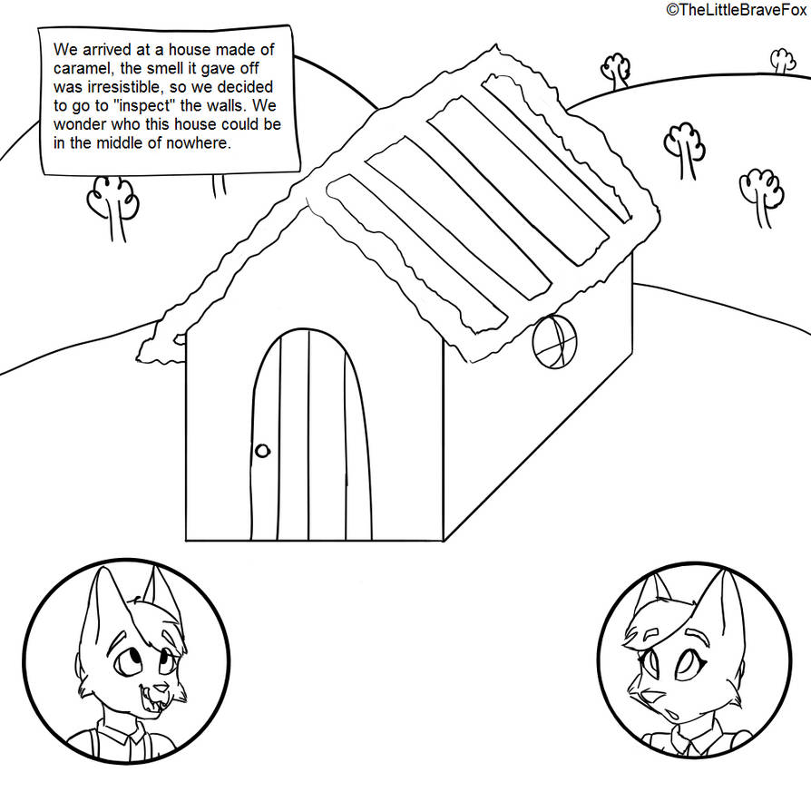 Hansel and gretel in the candy house by thelittlebravefox on