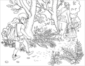 Hansel and gretel coloring book free coloring pages