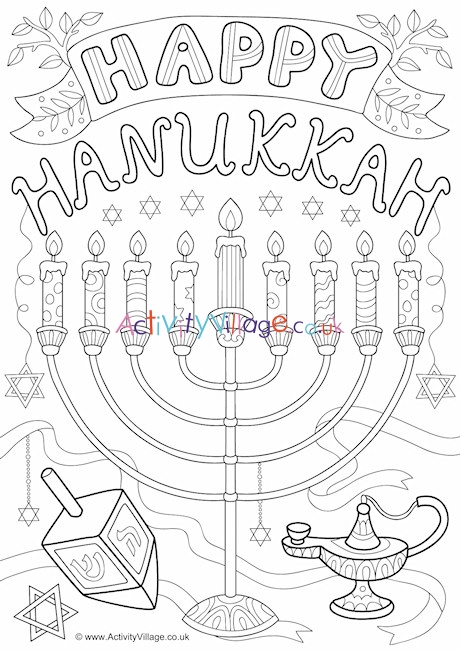 Happy hankah louring page
