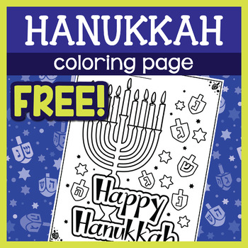 Free hanukkah coloring page by yom tov tpt