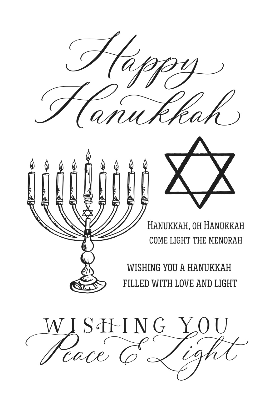 Tcw happy hanukkah x clear stamps â tcw stencils
