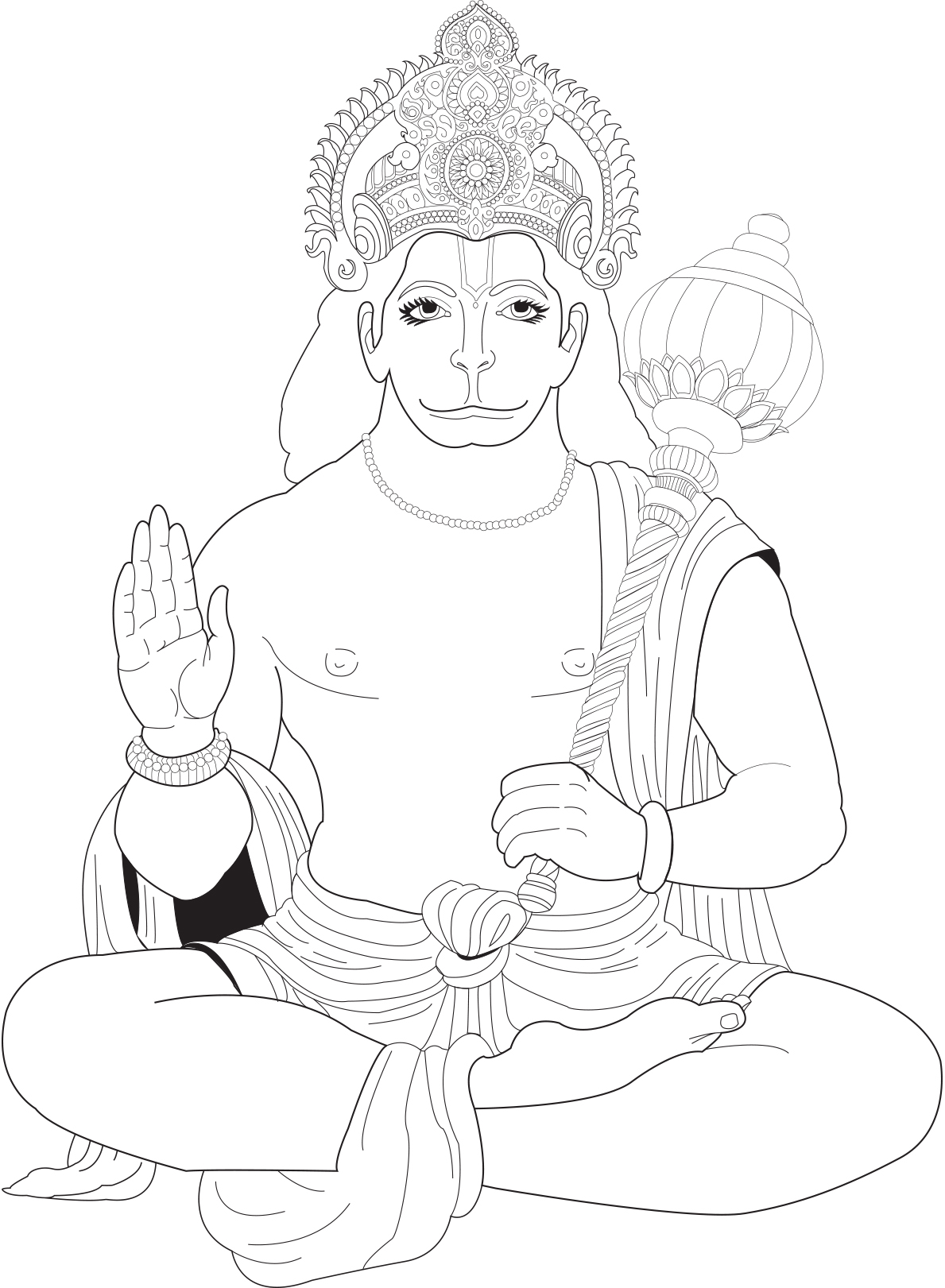 Hanuman known as the monkey god