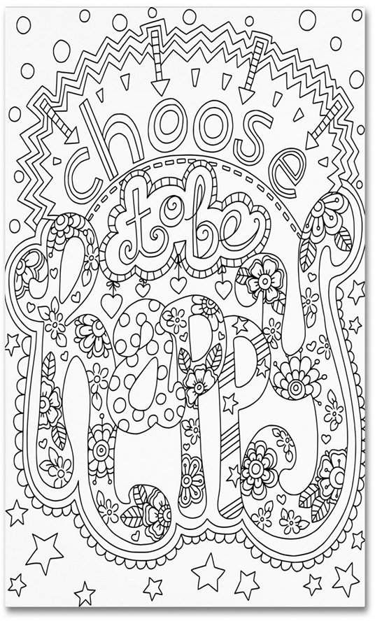 Trademark global jennifer nilsson choose to be happy canvas art