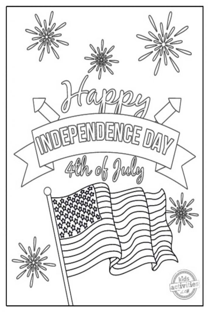 Printable patriotic th of july coloring pages for kids kids activities blog