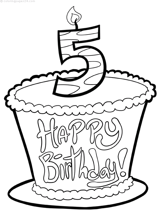 Birthdays coloring pages