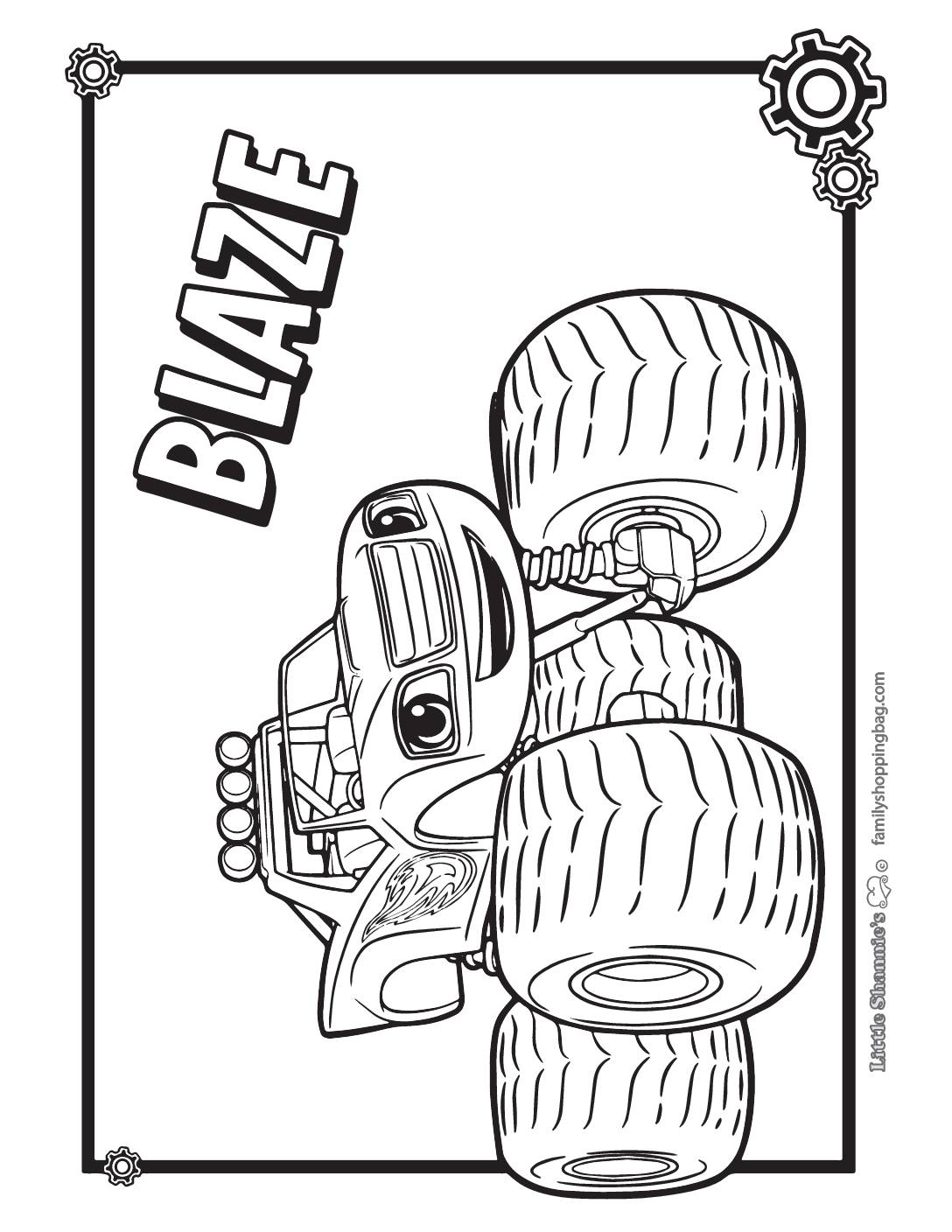 Coloring page blaze