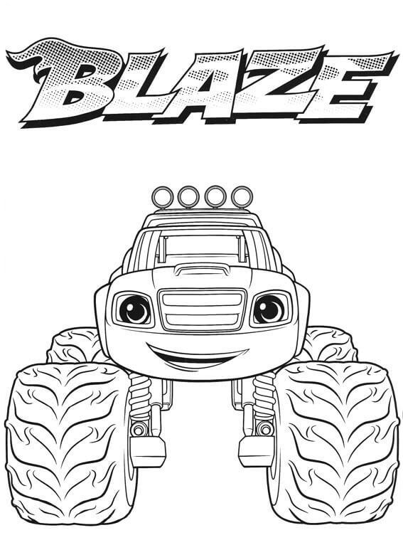 Blaze and the monster machines coloring pages