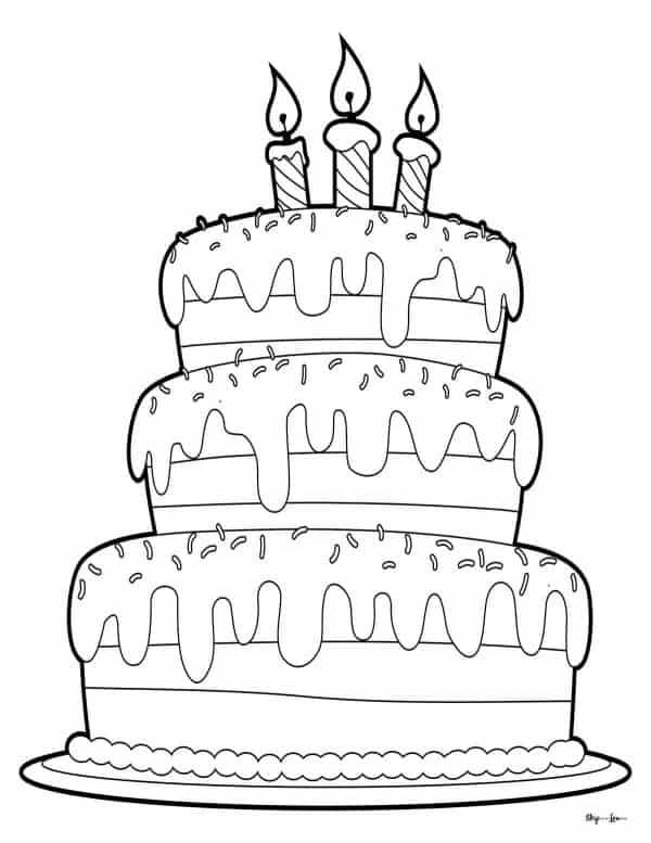 Happy birthday coloring pages skip to my lou