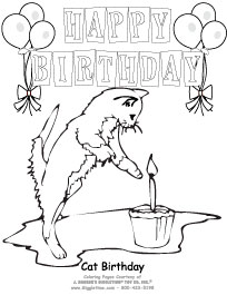 Birthday coloring pages