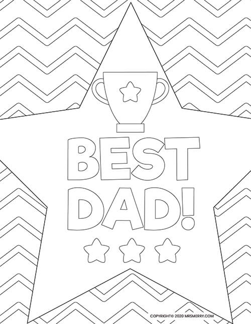 Dad coloring pages