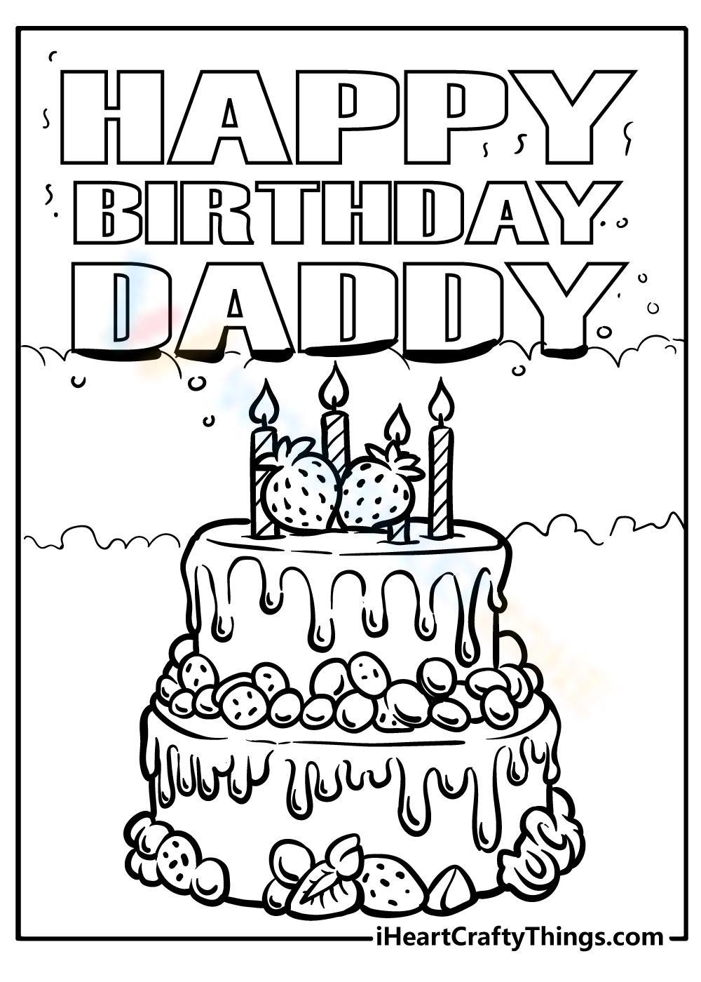 Happy birthday dad worksheet