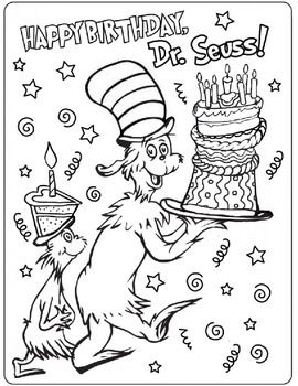 Coloring pages cartoon charactors dr seuss coloring pages
