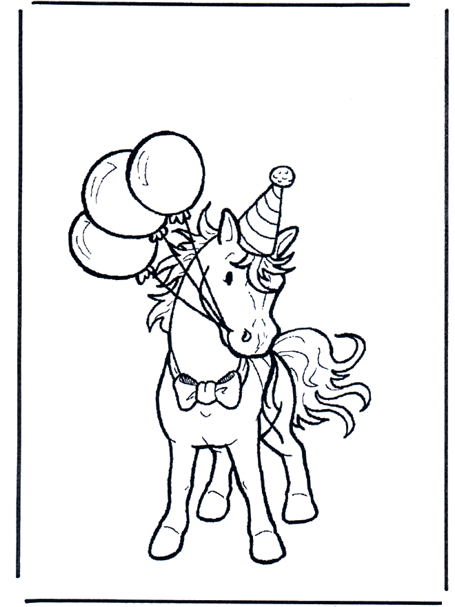 Birthday horse