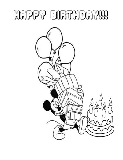 Mickey mouse coloring pages