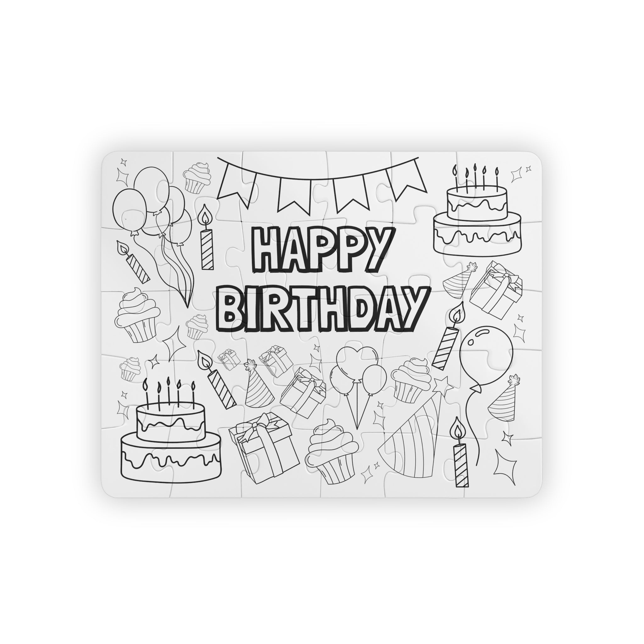 Happy birthday puzzle â creative crayons workshop
