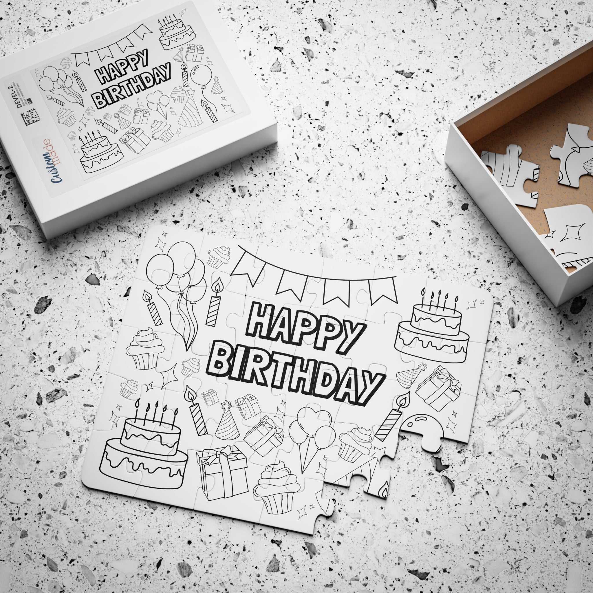 Happy birthday puzzle â creative crayons workshop