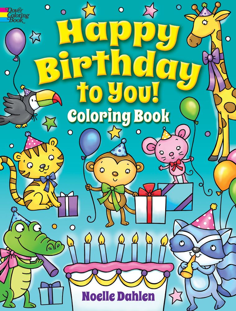 Happy birthday to you coloring book