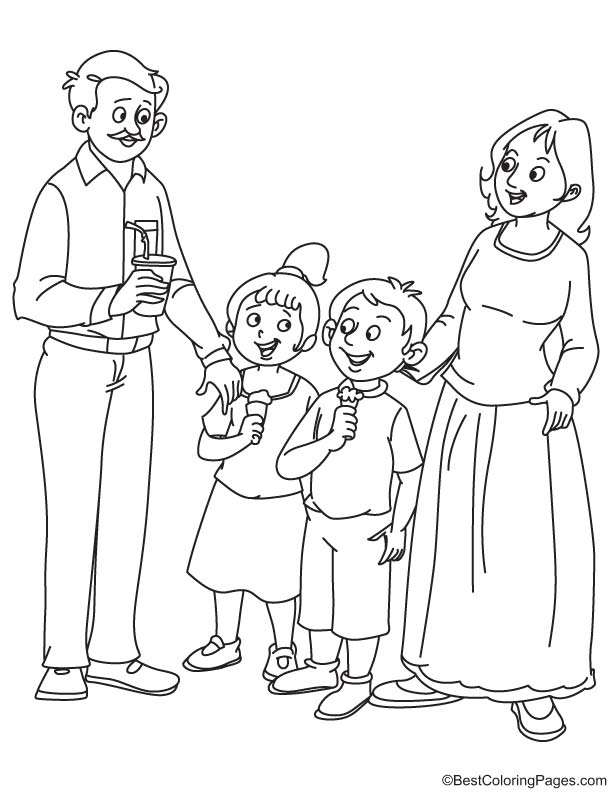Happy family coloring page download free happy family coloring page for kids best coloring pages