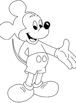 Disney characters coloring page