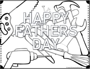 Free fathers day coloring pages